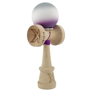 «kendama super sticky x original», rulment metalic, ața 62/65 cm, king size 7.5 x 6 x 18 cm, gradient gri-mov Thumbnail 5