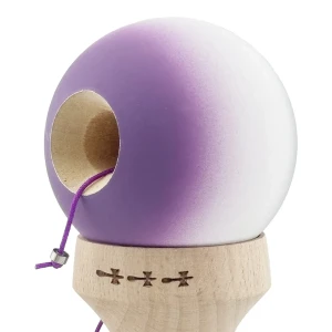 «kendama super sticky x original», rulment metalic, ața 62/65 cm, king size 7.5 x 6 x 18 cm, gradient gri-mov Thumbnail 9