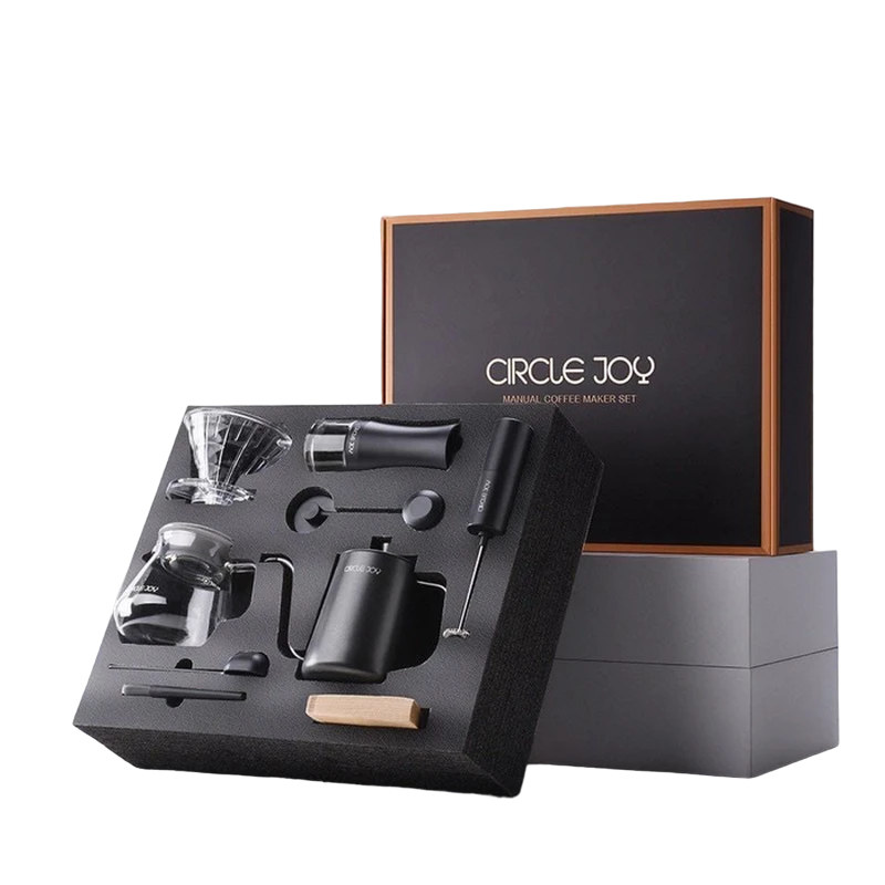 Набор для приготовления кофе circle joy cj-cfs01, черный 2
