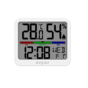 Higrometru si termometru digital, evoair sentimini, indicator umiditate și temperatură, data si ora,