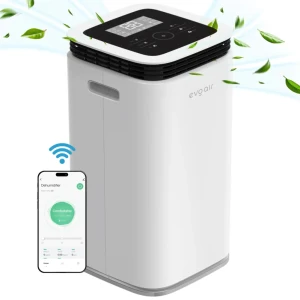 Dezumidificator evoair flexidry 22 smart, 22l/24h senzor de umiditate, functie ionizare