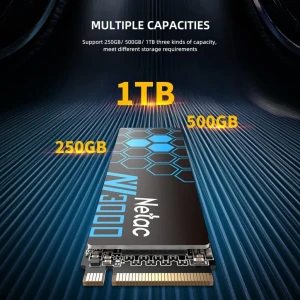Ssd intern netac nv3000 250gb m.2 2280 pcie 3.0 x4 nvme (cu radiator) Thumbnail 4
