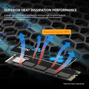 Ssd intern netac nv3000 500gb m.2 2280 pcie 3.0 x4 nvme (cu radiator) Thumbnail 2