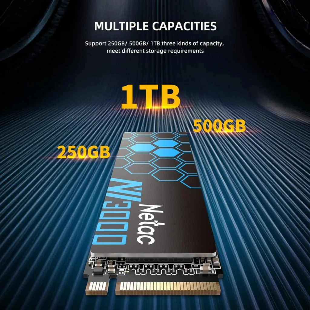 Ssd intern netac nv3000 1tb m.2 2280 pcie 3.0 x4 nvme (cu radiator) 4