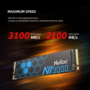 Ssd intern netac nv3000 1tb m.2 2280 pcie 3.0 x4 nvme (cu radiator) Thumbnail 3