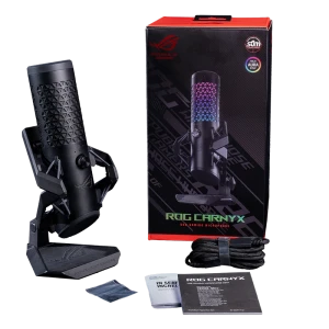 Microfon gaming asus rog carnyx, cu fir, negru Thumbnail 4