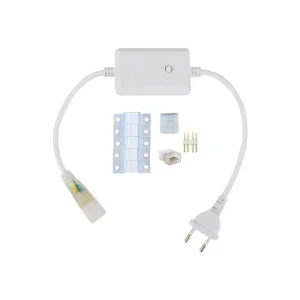 Fişă bloc pentru banda led cu accesori horoz ganj 220 - 240 v plastic