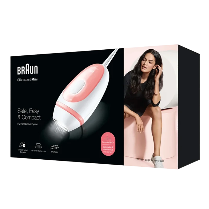 Fotoepilator braun pl1014 silk-expert mini, roz | alb 3