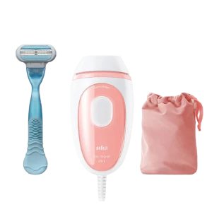 Fotoepilator Braun PL1014 Silk-expert Mini, Roz | Alb