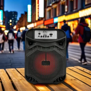 Boxă unică sing-e zqs6159 rgb party, 6 inch, 12w, neagră Thumbnail 2