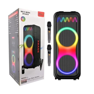 Boxă dublă sing-e zqs10212 rgb party, 10 inch, 100w, neagră Thumbnail 2