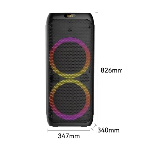 Динамик sing-e zqs10209 rgb party dual speaker 50w, черный