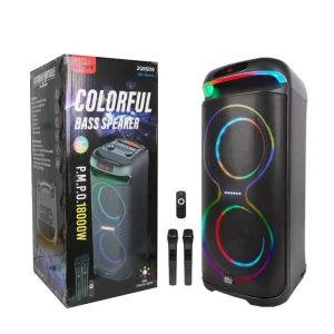 Boxă dublă sing-e zqs8258 rgb party, 40w, neagră Thumbnail 3