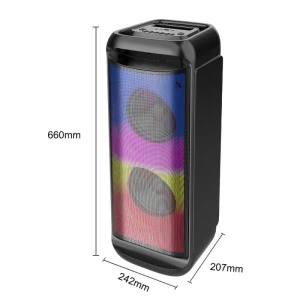Динамик sing-e zqs6288 rgb party dual speaker 6,5 дюймов, 30 вт, черный