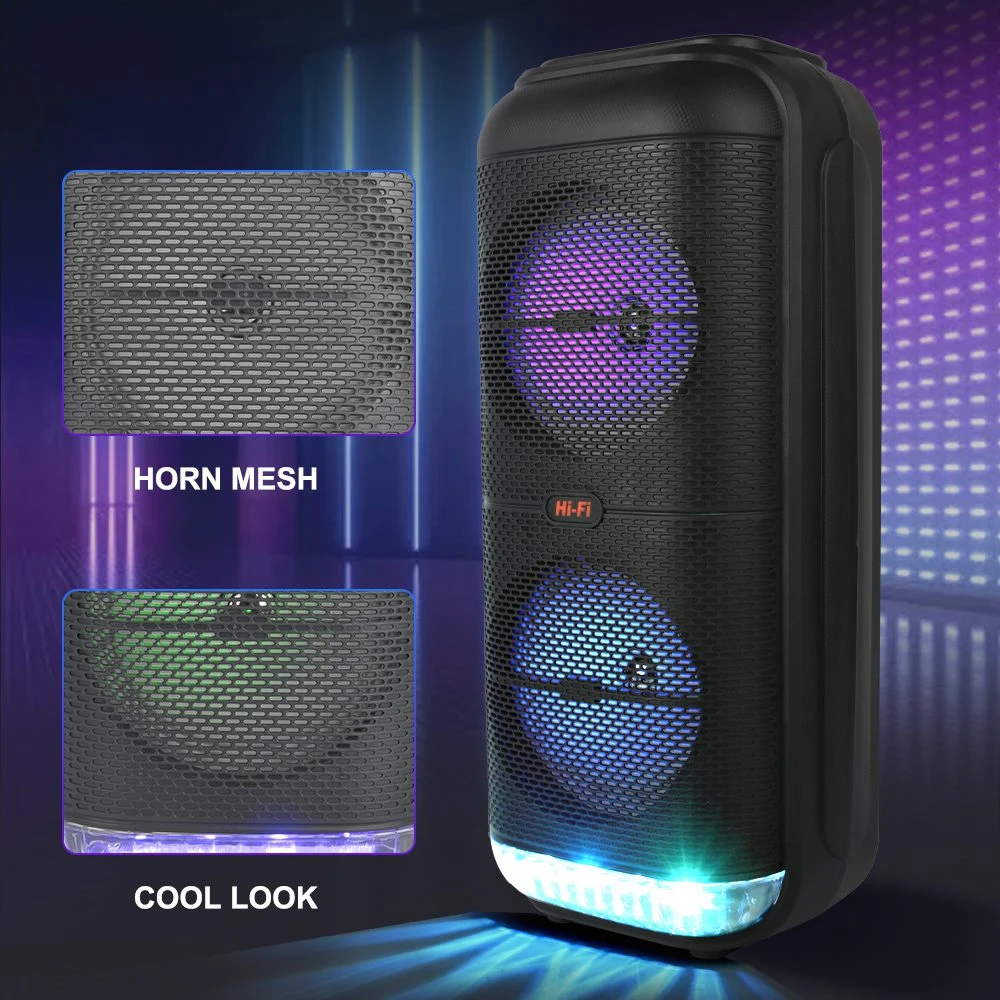Boxă dublă sing-e zqs6227 rgb party, 20w, neagră 3