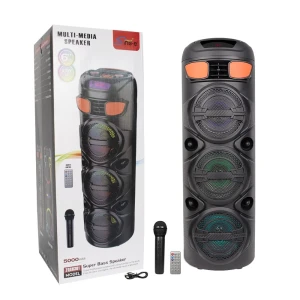 Sing-e zqs6301 rgb тройная акустическая система для вечеринок, 6,5 дюймов, 30 вт, черная. Thumbnail 3