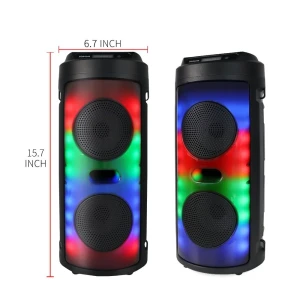 Boxă dublă sing-e zqs4248 rgb party, 4 inch, 16w, neagră Thumbnail 2