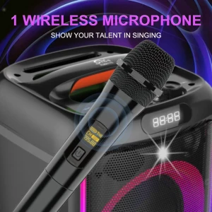 Boxă unică sing-e zqs6170 rgb party, 6,5 inch, 30w, neagră Thumbnail 3