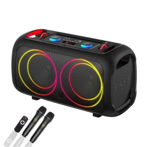 Boxă dublă sing-e zqs-l17 rgb party, 6,5 inch, 40w, neagră Thumbnail 1