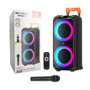 Boxă dublă sing-e zqs8263 rgb party, 8 inch, 50w, neagră Thumbnail 3