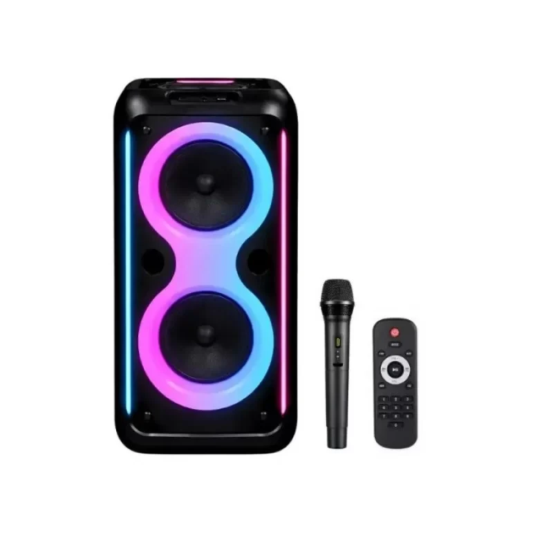 Динамик sing-e zqs8280 rgb party dual speaker, 8 дюймов, 50 вт, черный. 3