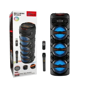 Boxă triplă sing-e zqs8302 rgb party, 8 inch, 40w, neagră Thumbnail 3