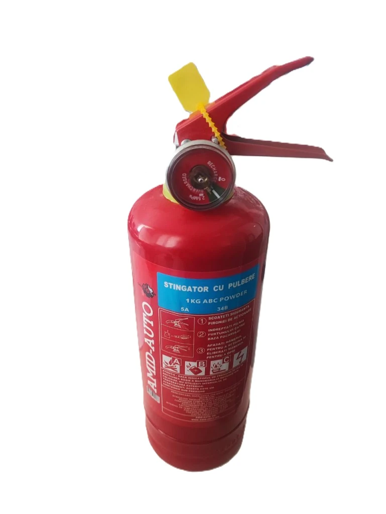 Stingator cu pulbere 1 kg. ’daautocar’ cu suport de fier 2