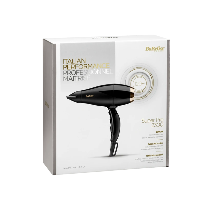 Фен babyliss super pro 6714e, 2300 вт, чёрный 6