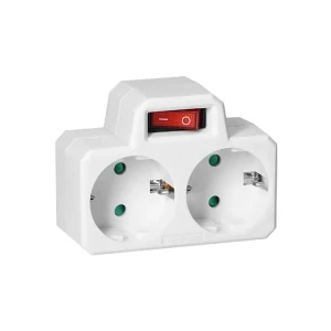 Adaptor dublu cu întrerupător orae13187gs 3p 16 a 220 - 240 v ip20 orno Thumbnail 1