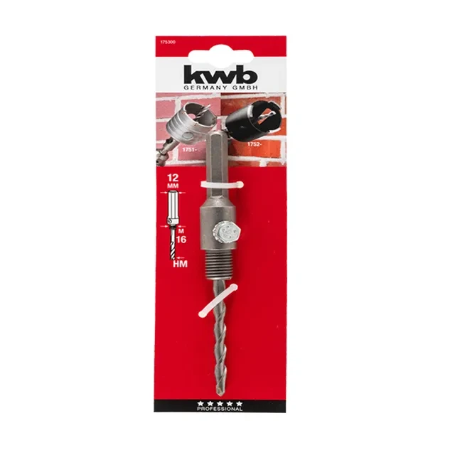 Adaptor carotă pentru metal 16 mm oțel hexagonal kwb 2