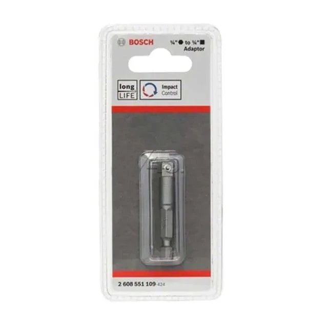 Переходник для торцевых головок шестигранный 1/4" 50 мм bosch 2
