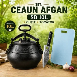 Set: ceaun afgan sb 10l+ cuțit + tocător Thumbnail 1