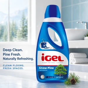 Solutie de curatat podele si pereti igel, snow pine, 1 l