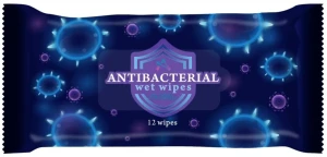 Салфетки влажные go bliss, antibacterial, 12 шт Thumbnail 1