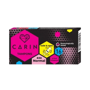 Tampon carin, normal, 16 buc Thumbnail 1