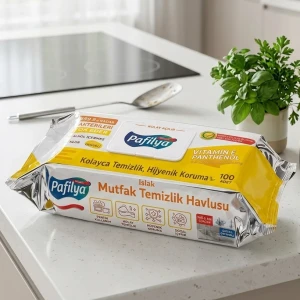 Servetele umede pentru curatare pafilya premium, kitchen, 100 buc Thumbnail 2