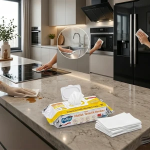 Салфетки влажные для уборки pafilya premium, kitchen, 100 шт Thumbnail 2