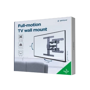 Suport tv de perete gembird wm-65st-01, negru Thumbnail 2