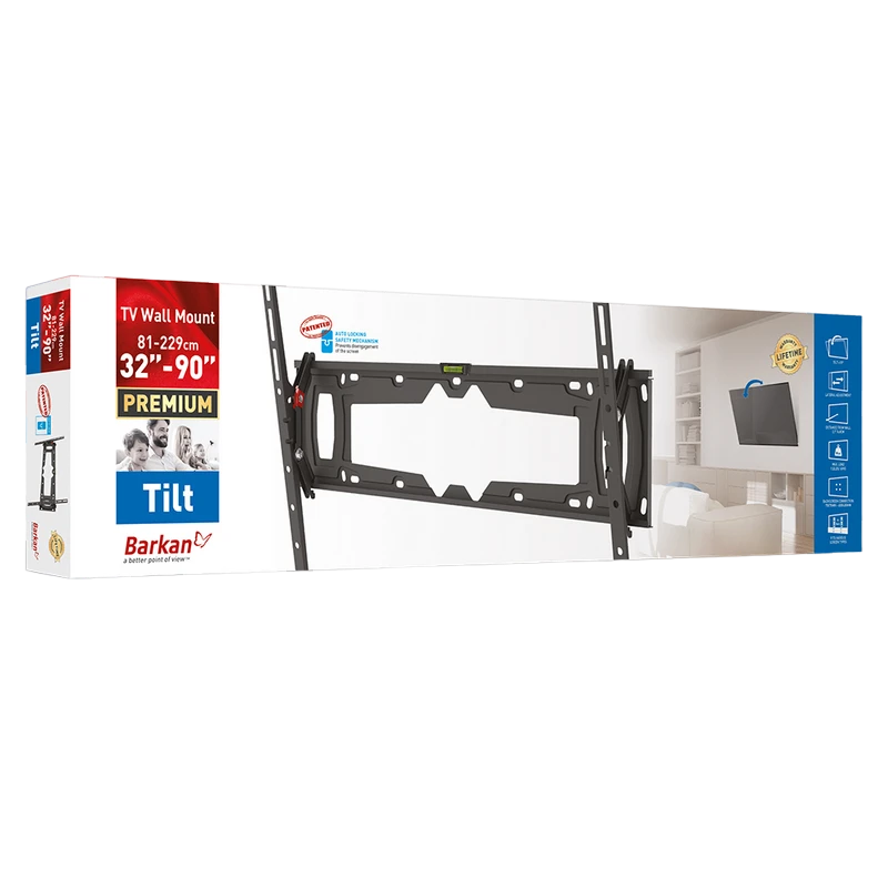 Suport înclinat pe perete barkan e410+, negru 4