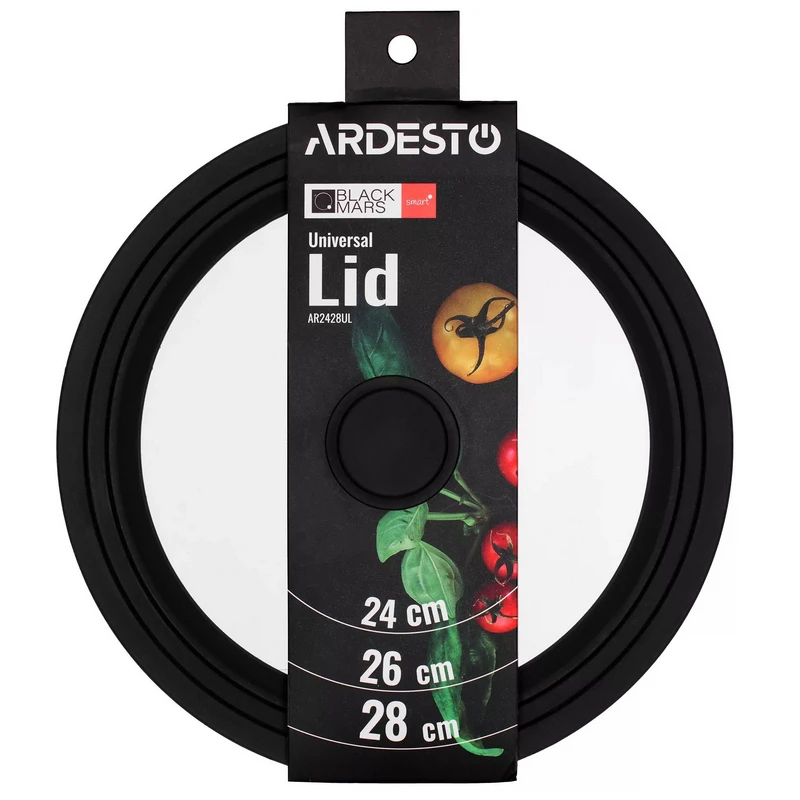 Крышка ardesto black mars smart ar2428ul, 28см, черный | прозрачный 3