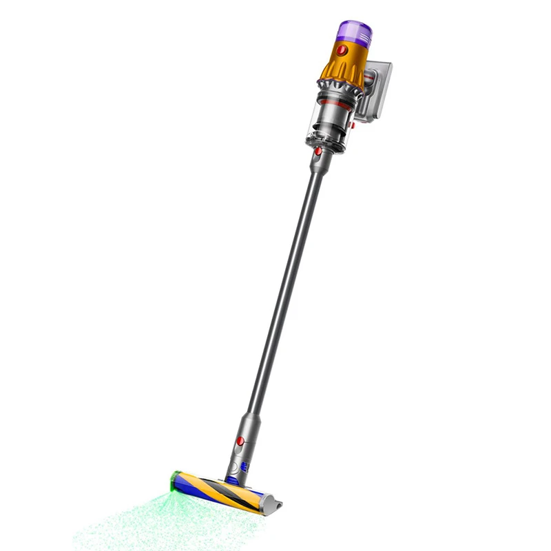 Вертикальный пылесос dyson v12 detect slim absolute, желтый | никель 7