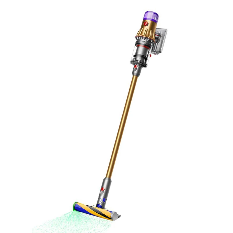Вертикальный пылесос dyson v12 detect slim absolute, желтый | никель 6