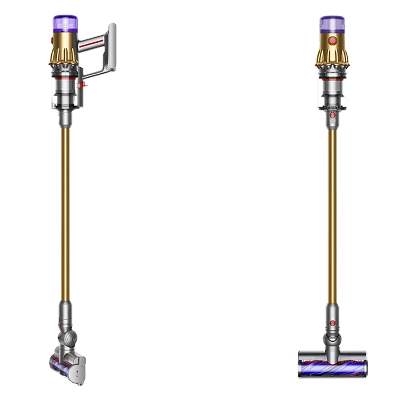 Вертикальный пылесос dyson v12 detect slim absolute, желтый | никель 9