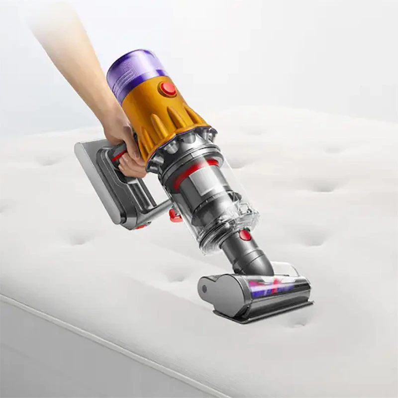 Вертикальный пылесос dyson v12 detect slim absolute, желтый | никель 10