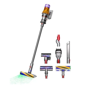 Вертикальный пылесос dyson v12 detect slim absolute, желтый | никель Thumbnail 4