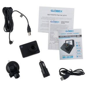 Cameră auto dvr globex ge-203w + cameră de vedere spate brc-890, negru Thumbnail 10