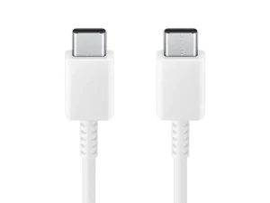 Cablu încărcare și sincronizare Samsung USB-C to USB-C Cable 3A, USB Type-C/USB Type-C, 1,8m, Alb