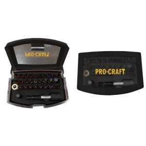 Set biți procraft bs32, 32 buc. în ambalaj, oțel s2