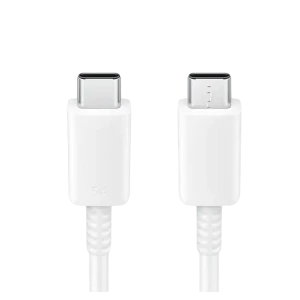 Кабель для зарядки и синхронизации samsung ep-dn975bwrgru, usb type-c/usb type-c, 1м, белый