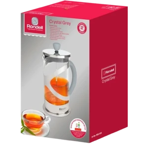 Cafetiera french press rondell rds-839, 0,8l, gri Thumbnail 2